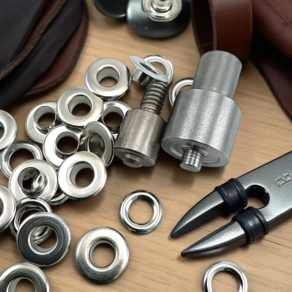 Flat Eyelet Wide 0,39" Brass 10 mm Eyelet Fastener KLP0024DUZ