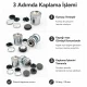 24 Boy 15 mm Kumaş Kaplama Düğme Aparatı - Alttan Dikme ve Çıtçıt Kapağı İçin KLP0024KPL