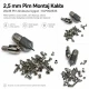 2,5 mm pim montaj kalıbı, yüksek kaliteli demir alaşım, 25x35 pimler için ergonomik tasarım