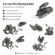 2.5 mm / 0.10 in Pin Setting Die for 25x45 Pins KLP002545