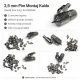 2.5 mm Pin Setting Die for 25x45 Pins, High-grade iron construction for leather crafting and industrial assembly