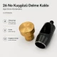 Eyelet Drilling Die 12 mm / 0.47 in KLP0026DEL for grommet installation on textiles, leather, and paper