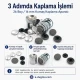 26 boy 16 mm kumaş kaplama düğme aparatı alttan dikme modeli, terzilik ve butik üretim için ideal