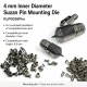 4 mm iç çaplı Suzan Pim Montaj Kalıbı, deri, suni deri, karton ve tekstil yüzeylerinde dengeli montaj için ideal