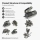 Pin Setting Die for 3.6 mm / 0.14 in Suzan Pins, made of durable PP material, ideal for precise fastening applications.