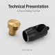 Eyelet Drilling Die 13 mm / 0.51 in KLP0028DEL for grommet installation in fabric, leather, and paper materials