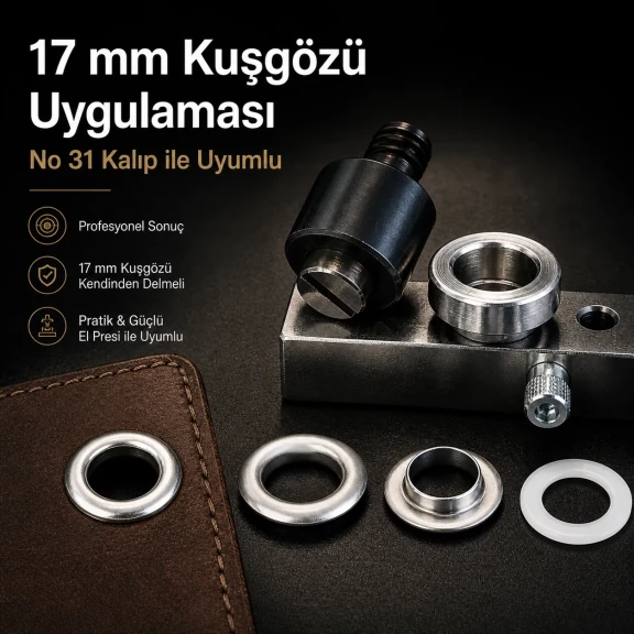 Eyelet Die Self-Drilling, 17 mm - 11/16" Eyelet Setting Die KLP0031D