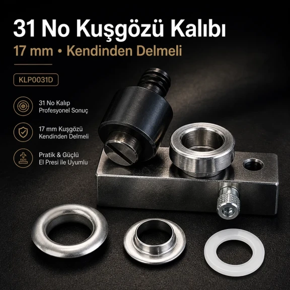 Eyelet Die Self-Drilling, 17 mm - 11/16" Eyelet Setting Die KLP0031D