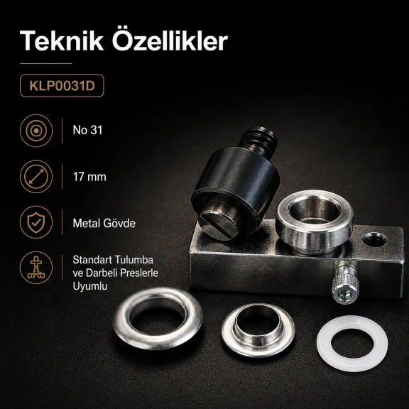 Eyelet Die Self-Drilling, 17 mm - 11/16" Eyelet Setting Die KLP0031D