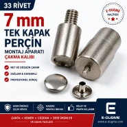 33 Perçin Montaj Aparatı – 7 mm Çaplı Tek Kapaklı Perçin Çakma Kalıbı KLP0033-7