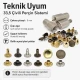 33,5 Çivili Perçin 9 mm Montaj Aparatı KLP00335, metal malzemeden üretilmiş, çanta ve tekstil uygulamaları için ideal perçin