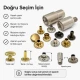 33,5 Çivili Perçin 9 mm Montaj Aparatı KLP00335, metal malzemeden üretilmiş, çanta ve tekstil uygulamaları için ideal perçin