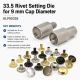 33,5 Çivili Perçin 9 mm Montaj Aparatı KLP00335, metal malzemeden üretilmiş, çanta ve tekstil uygulamaları için ideal perçin