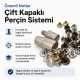 33,5 Çift Kapaklı Perçin Montaj Aparatı - 9 mm Çakma Yüzeyi, 9,5 mm Kapaklı Perçin İçin KLP00335CFT
