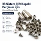 33 Perçin Montaj Aparatı - 7 mm Çaplı Çift Kapaklı Perçin Çakma Kalıbı KLP0033CFT-7