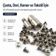33 Perçin Montaj Aparatı - 7 mm Çaplı Çift Kapaklı Perçin Çakma Kalıbı KLP0033CFT-7