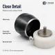 Eyelet Drilling Die 28 mm / 1.10 in KLP0034DEL for precise grommet mounting in textile products, bags, shoes, and accessories