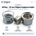 40 Boy 25 mm Kumaş Kaplama Düğme Aparatı KLP0040KPL