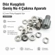 Düz Kuşgözü Geniş No 4 Çakma Aparatı - 6,2 mm Pirinç Kuşgözü, Dış Çap 13 mm, İç Çap 6,2 mm, Yükseklik 5 mm, Pul Ölçüleri Dış