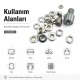 Düz Kuşgözü Geniş No 4 Çakma Aparatı - 6,2 mm Pirinç Kuşgözü, Dış Çap 13 mm, İç Çap 6,2 mm, Yükseklik 5 mm, Pul Ölçüleri Dış