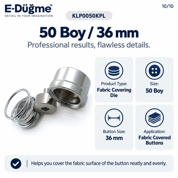 50L 36 mm 1.42 in fabric button covering die