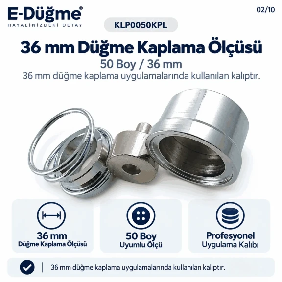 50L 36 mm 1.42 in fabric button covering die