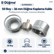 50 Boy 36 mm Kumaş Kaplama Düğme Aparatı KLP0050KPL