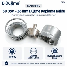 50 Boy 36 mm Kumaş Kaplama Düğme Aparatı KLP0050KPL