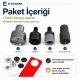 15 mm Plastik Kapaklı Çıtçıt Düğme Montaj Aparatı - 54 Sistem KLP0054-15, kumaş, deri ve tekstil aksesuarları için uygun