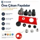 15 mm Plastik Kapaklı Çıtçıt Düğme Montaj Aparatı - 54 Sistem KLP0054-15, kumaş, deri ve tekstil aksesuarları için uygun