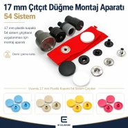 17 mm Çıtçıt Düğme Montaj Aparatı - 54 Sistem KLP0054-17