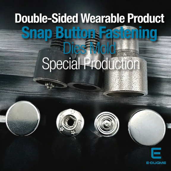 Çift Kapaklı Çıtçıt Düğme Uygulama Aparatı - Çakma Kalıbı KLP0054CFT