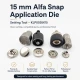 15 mm Alfa Snap Button Application Tool - Fastening Mold KLP0055K15