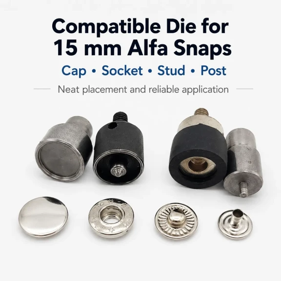 15 mm Alfa Snap Button Application Tool - Fastening Mold KLP0055K15