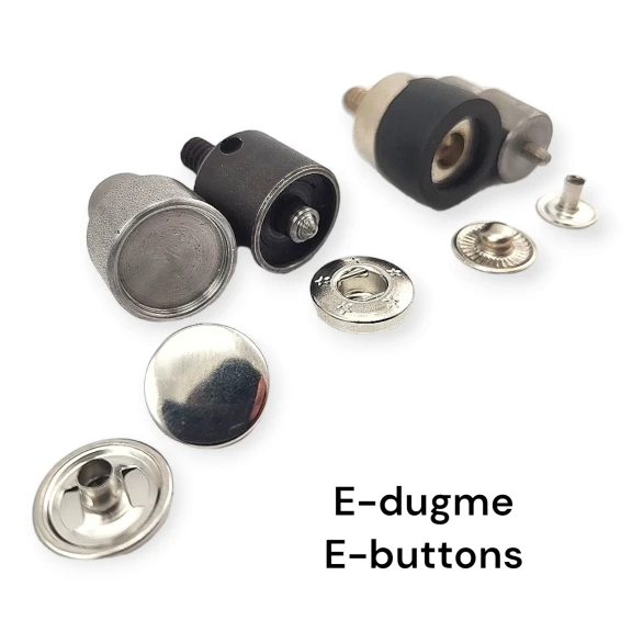 15 mm Alfa Çıtçıt Düğme Uygulama Aparatı - Çakma Kalıbı KLP0055K15