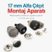 17 mm Alfa Çıtçıt Düğme Uygulama Aparatı - Çakma Kalıbı Metal Kapaklı Çıtçıtlar İçin KLP0055K17