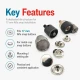 17 mm Alfa Çıtçıt Düğme Uygulama Aparatı - Çakma Kalıbı Metal Kapaklı Çıtçıtlar İçin KLP0055K17