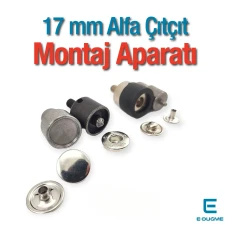 17 mm Alfa Çıtçıt Düğme Uygulama Aparatı - Çakma Kalıbı KLP0055K17
