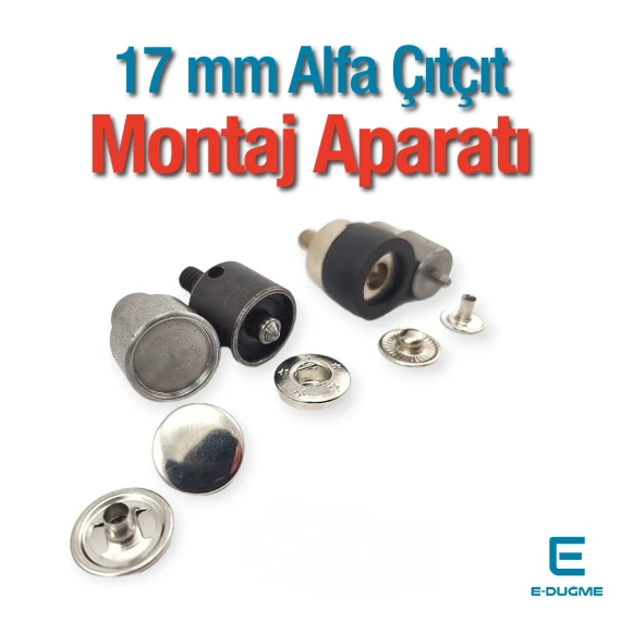 17 mm Alfa Çıtçıt Düğme Uygulama Aparatı - Çakma Kalıbı KLP0055K17 17 mm Alfa Çıtçıt Düğme Uygulama Aparatı - Çakma Kalıbı KLP0055K17