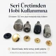 12,5 mm Çıtçıt Montaj Aparatı 54 Sistem Çakma Kalıbı KLP0056, hobi ve seri üretim için ideal, 12,5 mm ölçüsünde kaliteli