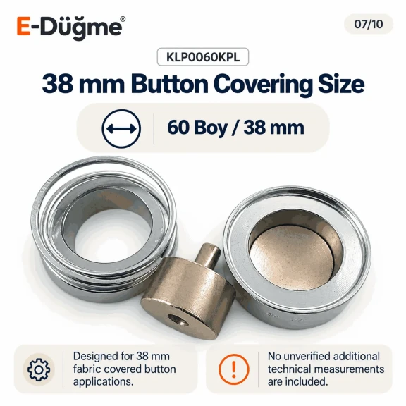 60L 38 mm 1.50 in fabric button covering die