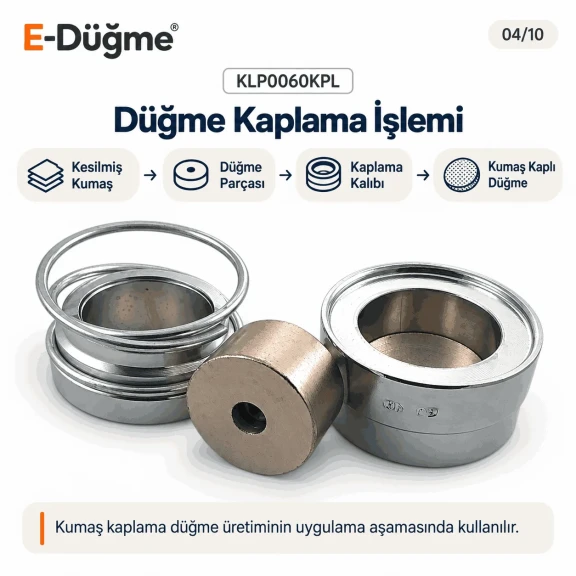 60L 38 mm 1.50 in fabric button covering die