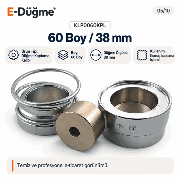 60L 38 mm 1.50 in fabric button covering die