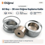 60 Boy 38 mm Kumaş Kaplama Düğme Aparatı KLP0060KPL