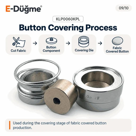 60L 38 mm 1.50 in fabric button covering die