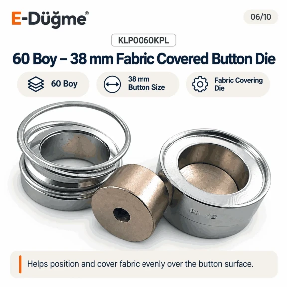 60L 38 mm 1.50 in fabric button covering die