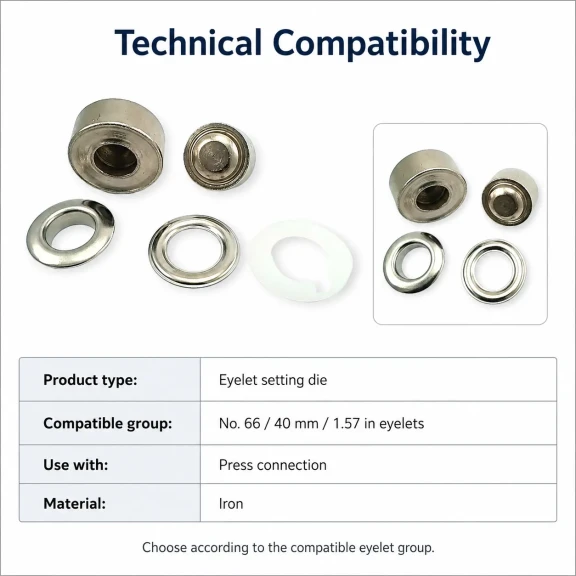 66 No Kuşgözü Kalıbı - 40 mm Kuşgözü Çakma Aparatı, montaj için ideal, kaliteli malzemeden üretilmiştir.