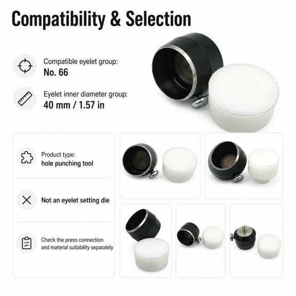 66 No Kuşgözü Delme Kalıbı - 40 mm Kuşgözü Delik Açma Aparatı, montaj işlemleri için ideal, dayanıklı malzeme ile