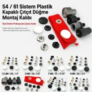 54 Sistem Plastik Kapaklı Çıtçıt Düğme Montaj Kalıbı - Özel Üretim KLP0080