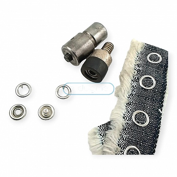Tırnaklı Çıtçıt Kalıbı - Delikli Klikıt 8 mm Çakma Aparatı KLP0082